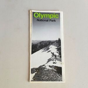 Olympic National Park Map - 1978